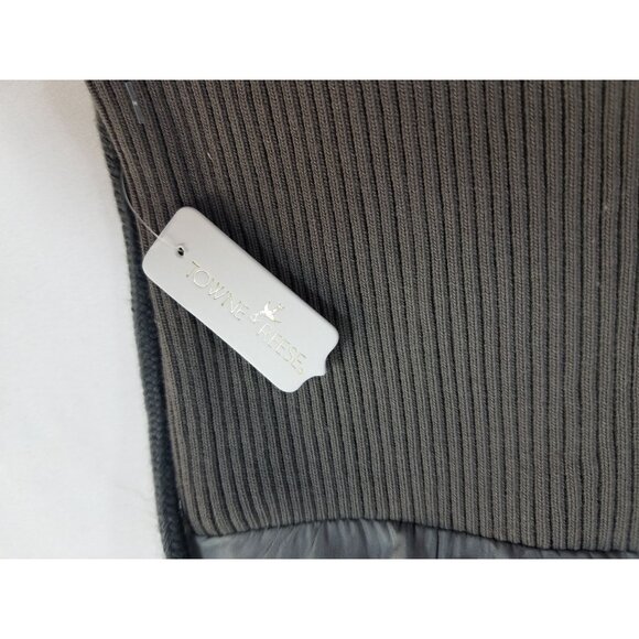 Towne and Reese Gray Faux Fur Drawstring Hood Winter Hat Reversible Womens - Picture 4 of 6